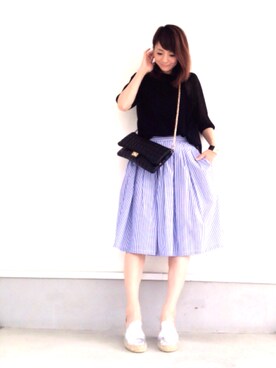 「CHARLES & KEITH（チャールズ & キース）のアイテム（アクセサリー）」を使った、ＬＵＭＩＥさん（レディース・163cm）の夏コーディネート