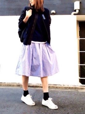 「Ray BEAMS（レイビームス）のアイテム（ジャケット/アウター）」を使った、ＬＵＭＩＥさん（レディース・163cm）の冬コーディネート