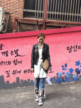 「INITIALS（イニシャルズ）のアイテム」を使った、Ssiupakさん（レディース・167cm）の秋コーディネート