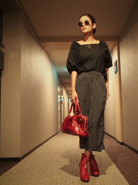 「murua」｜「アイテム（ブーティ）」を使った、mayuri/naoさん（レディース・160cm）の秋コーディネート