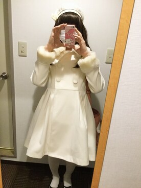 「axes femme（アクシーズファム）のアイテム（ハンチング/ベレー帽）」を使った、綾瀬むぐさん（メンズ・162cm）の冬コーディネート