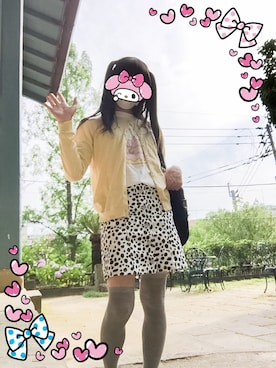 「WEGO（ウィゴー）のアイテム（スカート）」を使った、綾瀬むぐさん（メンズ・162cm）の夏コーディネート