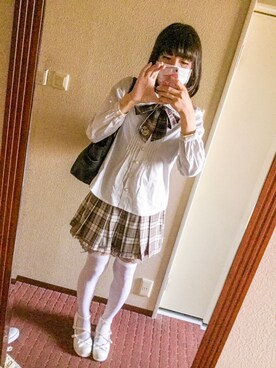 「axes femme（アクシーズファム）のアイテム」を使った、綾瀬むぐさん（メンズ・162cm）の秋コーディネート