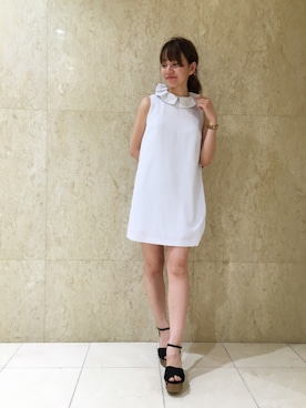 「snidel」｜「アイテム（ワンピース/ドレス）」を使った、natumi watanabeさん（レディース・164cm）の夏コーディネート