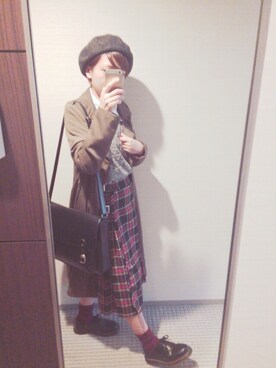 「ISOOK（アイスー）のアイテム（ジャケット/アウター）」を使った、Finnさん（レディース・155cm）の秋コーディネート