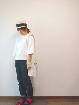 「ORiental TRaffic（オリエンタルトラフィック）の【再値下げ！SALE 50%OFF】【スポーツ系サンダル人気No1！】★スポーツサンダル★5203（サンダル）」を使った、yakkoさん（レディース・152cm）の春コーディネート