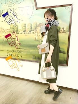「TOPKAPI（トプカピ）のアイテム（財布/小物）」を使った、フーカさん（レディース・153cm）の秋コーディネート