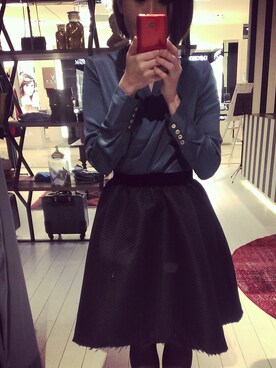 「Chloe chenのアイテム（ワンピース、ブルー系）」を使った、viti tsaiさん（レディース・167cm）の秋コーディネート