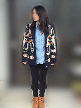 ちぃ♡さん（レディース・162cm）の冬コーディネート