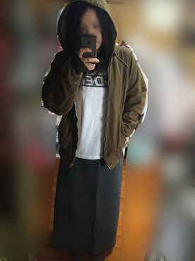 「GOODENOUGH（グッドイナフ）のアイテム」を使った、ちぃ♡さん（レディース・162cm）の冬コーディネート