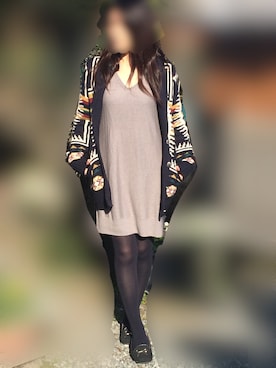 「カウチンセーター」｜「アイテム（その他シューズ）」を使った、ちぃ♡さん（レディース・162cm）の冬コーディネート