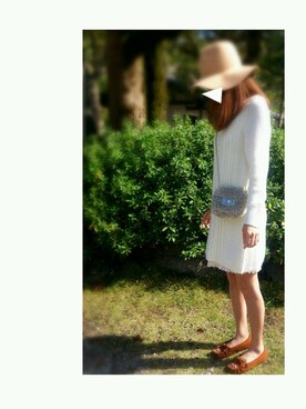 「mina（ミーナ）のアイテム」を使った、まぁりさん（レディース・158cm）の秋コーディネート