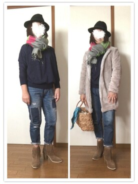 「rps（アールピーエス）のアイテム（バッグ）」を使った、ミロリン🐷さん（レディース・162cm）の秋コーディネート