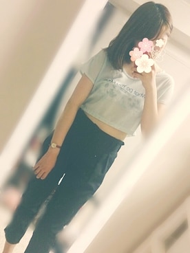 「透け」｜yum.さん（レディース・165cm）の夏コーディネート