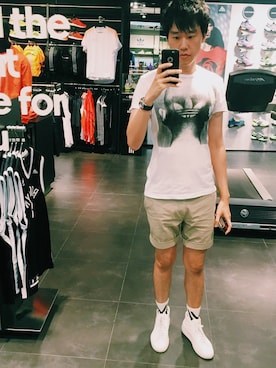 「COMMON PROJECTS（コモンプロジェクト）のアイテム（シューズ）」を使った、neu (@f8ke)さん（メンズ・185cm）の秋コーディネート