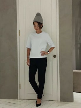 「qualite（カリテ）のアイテム（帽子）」を使った、matsuさん（レディース・158cm）の夏コーディネート