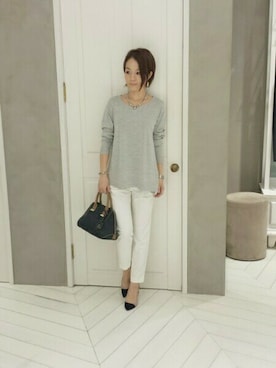 「ボストンバッグ」｜matsuさん（レディース・158cm）の春コーディネート