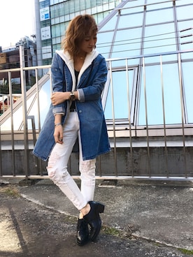 「Regalect（リガレクト）のアイテム（その他アウター）」を使った、Rena☺︎さん（レディース・156cm）の秋コーディネート