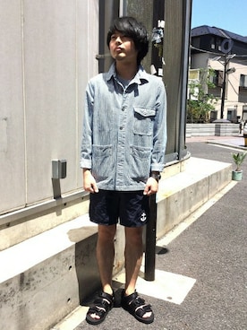 「アイテム（カバーオール）」を使った、KOIKEさん（メンズ・170cm）の春コーディネート