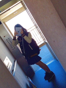 「179/WG NICOLE CLUB（イチナナキュウ/ダブルジー）のアイテム（ジャケット/アウター）」を使った、こけし(もうこけしじゃないけど)さん（レディース・159cm）の春コーディネート