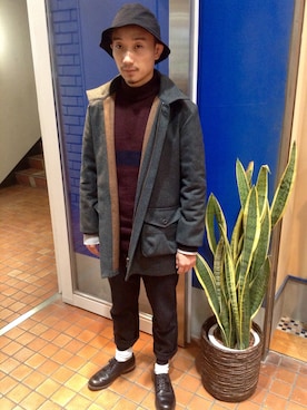 「FRANK LEDER（フランクリーダー）のアイテム（ジャケット/アウター）」を使った、sunhouse神南さん（メンズ・169cm）の秋コーディネート
