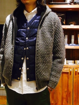 「SUGAR CANE（シュガーケーン）のアイテム（ジャケット/アウター）」を使った、sunhouse神南さん（メンズ・175cm）の冬コーディネート