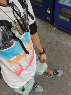 「DC（ディーシー）のアイテム（バッグ）」を使った、Shun Shunさん（メンズ・173cm）の夏コーディネート