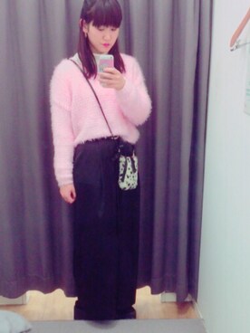 「BUBBLES（バブルス）のアイテム（バッグ）」を使った、Na.さん（レディース・161cm）の冬コーディネート