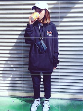 「loser machine」｜JasmineJuangさん（レディース・158cm）の冬コーディネート