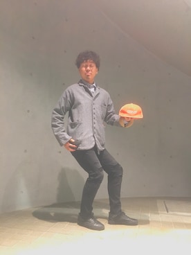 「クリスマス」｜「アイテム（キャップ）」を使った、たかひろさん（メンズ・165cm）の秋コーディネート