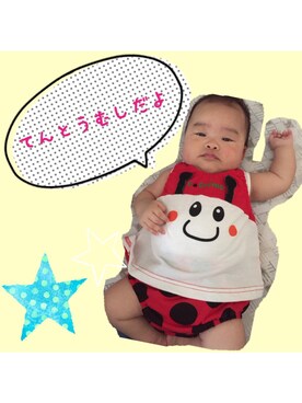 「テントウムシ」｜shunさん（キッズ・60cm）の夏コーディネート