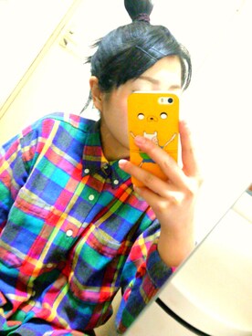 「GAP（ギャップ）のアイテム（シャツ/ブラウス、その他）」を使った、smjRYOさん（レディース・153cm）の冬コーディネート