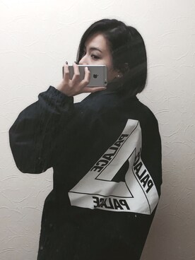 「palace」｜「アイテム（ブルゾン）」を使った、Ai Inoueさん（レディース・160cm）の冬コーディネート