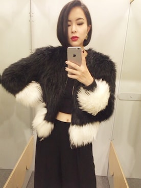 「MONKI」｜Ai Inoueさん（レディース・160cm）の冬コーディネート