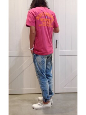 「SCOTCH & SODA（スコッチ アンド ソーダ）のアイテム（パンツ）」を使った、OGさん（メンズ・173cm）の夏コーディネート