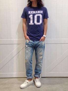 「SCOTCH & SODA（スコッチ アンド ソーダ）のアイテム（パンツ）」を使った、OGさん（メンズ・173cm）の夏コーディネート