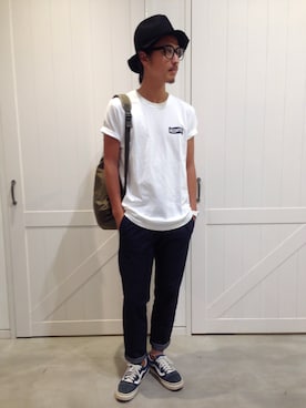 「MYSELF ABAHOUSE（マイセルフアバハウス）のアイテム」を使った、OGさん（メンズ・173cm）の夏コーディネート