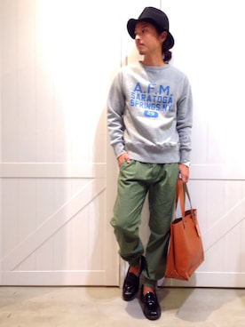 「MYSELF ABAHOUSE（マイセルフアバハウス）のアイテム」を使った、OGさん（メンズ・173cm）の秋コーディネート