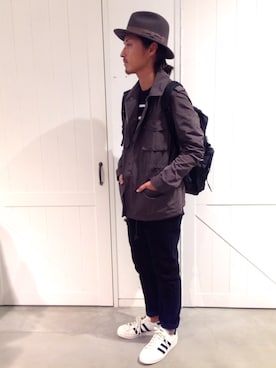 「Herschel Supply（ハーシェルサプライ）のアイテム」を使った、OGさん（メンズ・173cm）の秋コーディネート