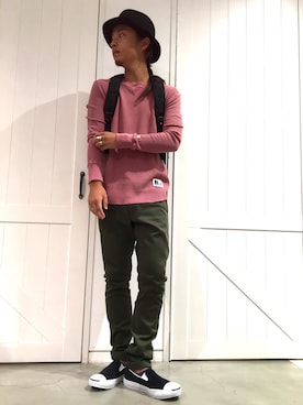 「Herschel Supply（ハーシェルサプライ）のアイテム」を使った、OGさん（メンズ・172cm）の秋コーディネート