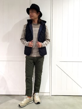 「Le Minor（ルミノア）のアイテム」を使った、OGさん（メンズ・172cm）の秋コーディネート