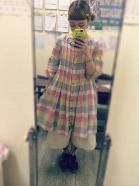 「AS KNOW AS」｜「アイテム（ワンピース/ドレス）」を使った、△さん（レディース・157cm）の冬コーディネート