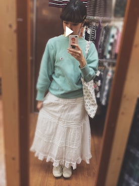 「Lee（リー）のアイテム（シューズ）」を使った、△さん（レディース・157cm）の秋コーディネート