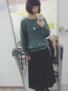 「KAPITAL」｜「アイテム（アクセサリー）」を使った、△さん（レディース・157cm）の春コーディネート