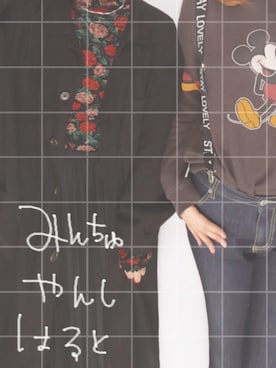 「バラ柄」｜「アイテム（その他）」を使った、△さん（レディース・157cm）の春コーディネート
