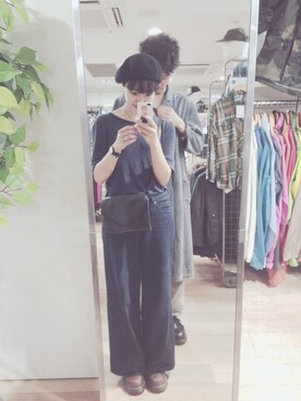 「お買い物」｜「アイテム（その他シューズ）」を使った、△さん（レディース・157cm）の夏コーディネート