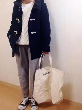 「ご近所コーデ」｜「アイテム（その他アウター）」を使った、♡YUPPY♡さん（レディース・156cm）の冬コーディネート