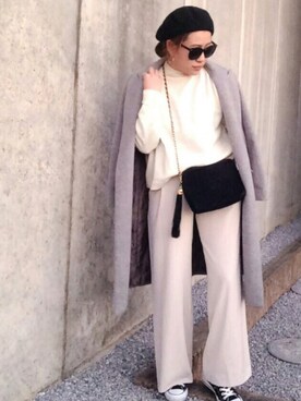 「DHOLIC（ディーホリック）のアイテム（その他アウター）」を使った、♡YUPPY♡さん（レディース・156cm）の冬コーディネート