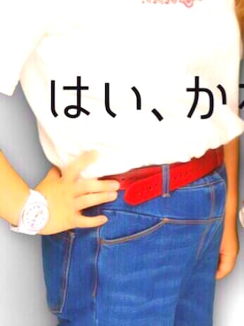 「SpRay PREMIUM（スプレイプレミアム）のアイテム（Tシャツ/カットソー）」を使った、amaneriさん（レディース・160cm）の夏コーディネート
