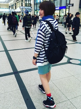 「CASIO（カシオ）のG-SHOCK / GW-M5610BC-1JF（アナログ腕時計、ブラック系）」を使った、Yu Kiさん（レディース）の秋コーディネート